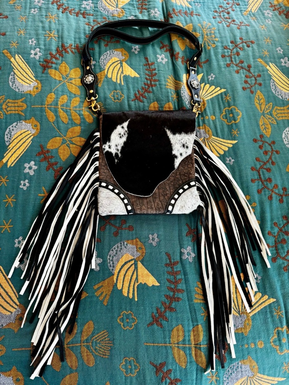 Concealed Carry Myra Bag - Cowhide Fringe Crossbody
